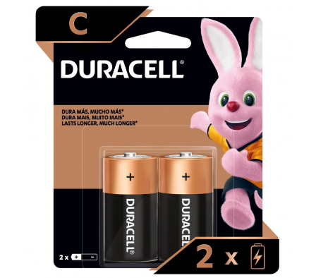 Duracell Pila Alcalina Mediana C2 2 Unidades