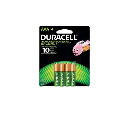 Duracell Bateria Recargable AAA 4 Unidades.
