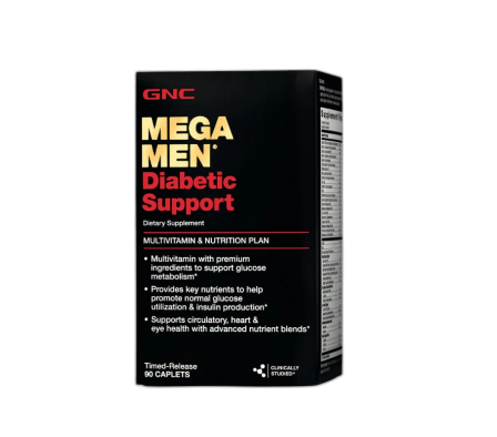 GNC Mega Men Diabetic Support x 90cap