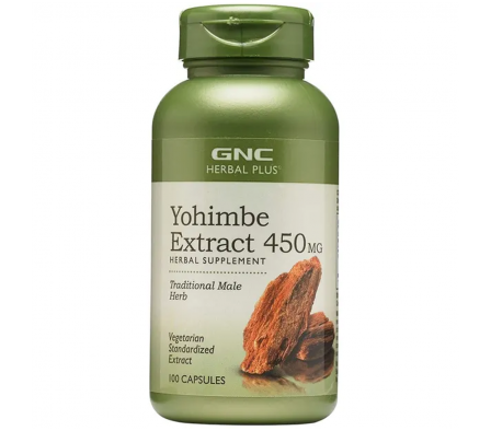 GNC Yohimbe Extract 450mg x 100 capsulas