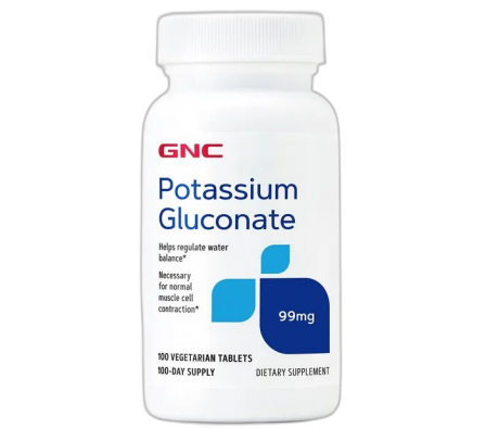 GNC Potassium Gluconate 99mg x 100 capsulas
