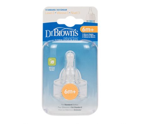 Dr Browns Tetina N3 6m+ 2 Unidades