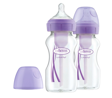 Dr. Browns Pack Biberones Boca Ancha Lila 