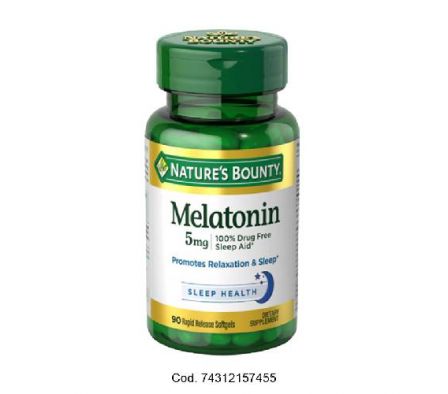 Natures Bounty Melatonin 5mg 90 Cápsulas