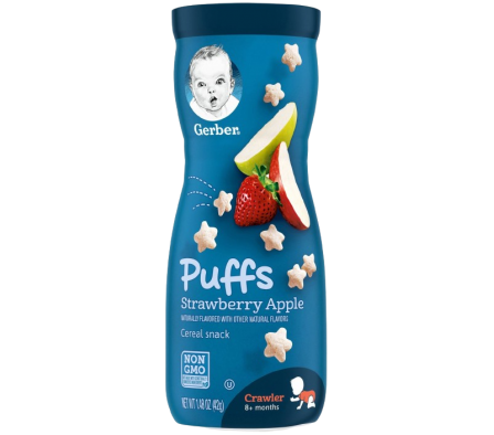 Gerber Snacks p/ Bebé Frutilla y Manzana 42g