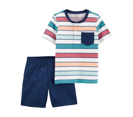 Carters Pantalon + Body Frutilla 24M