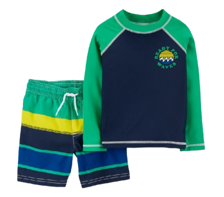 Carters Traje de Baño Ready For Waves 2T