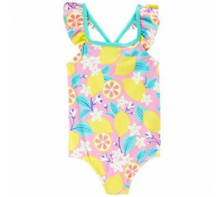 Carters Traje De Baño 1pc Limones Poliester Niña