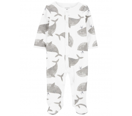 Carters Pijama C/Pie Ballena Algodón Unisex NB