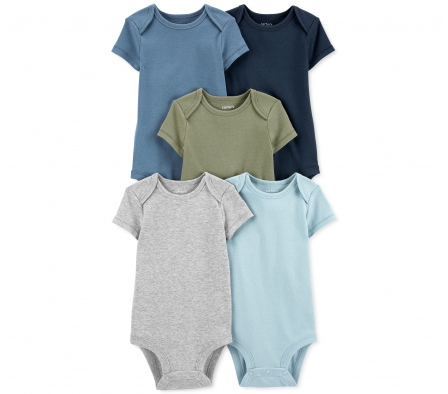 PACK 5 BODIES MANGA CORTA CLASICOS NIÑO-BB