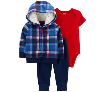 Carters Pack Campera Micropolar C/Corderito 12M