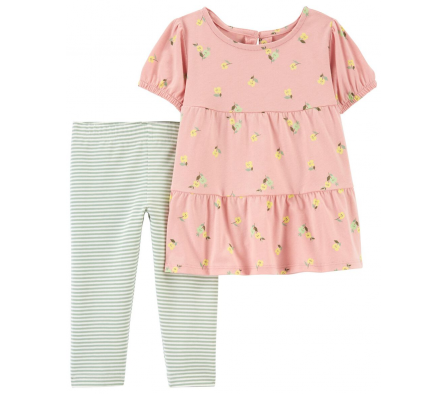 Carters Set 2PC Calza Y Blusa Escalonada 18M
