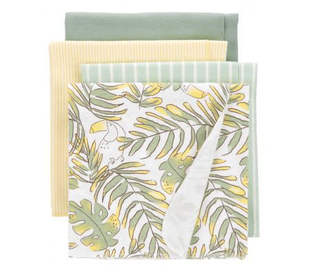 Carters Pack 4 Mantas Recibidoras Algodon Niño 