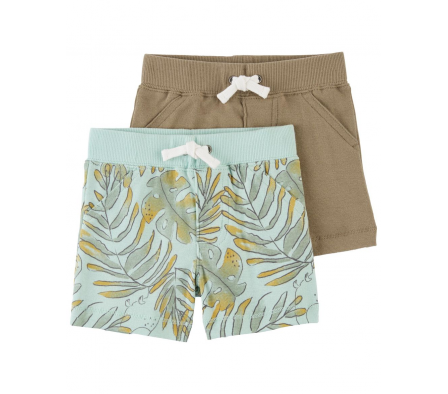 Carters Pack 2 Shorts Algodón Niño 18M
