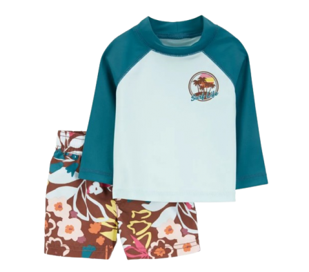 Carters Traje de Baño Tropical C/UPF +50 24M