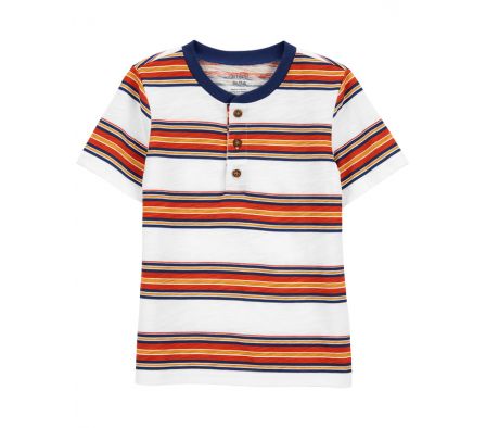 Carters Remera Manga Corta a Rayas 2T 