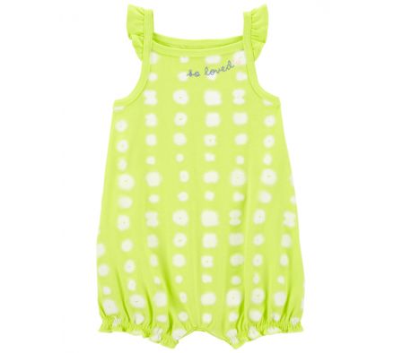 Carters Monito Bombachudo Verde Limon Motitas 9M