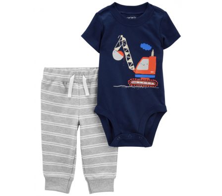 Carters Pantalon + Body Constructor 9M