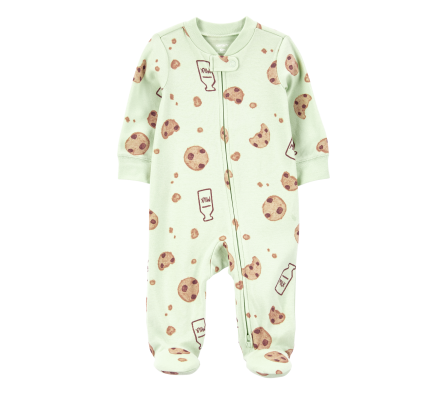 Carters Pijama C/Pie Galletas Algodón Unisex 9M