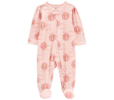 Carters Pijama C/ Pie Leon Rosa 6M