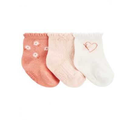 Carters Pack 3 Medias Festoneadas 12-24M