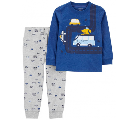 Carters Set Pantalon y Remera Autos Niño 12M