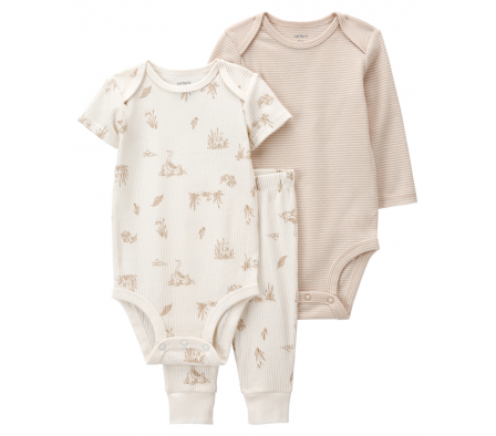 Carters Set Pantalon y 2 Bodys 9M