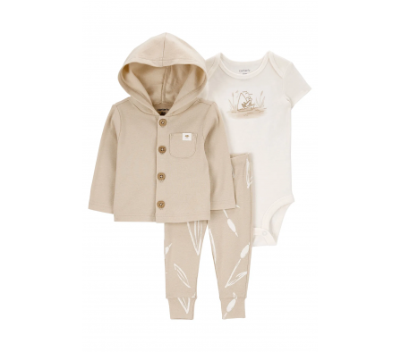 Carters Set Saco + Pantalon + Body 12M