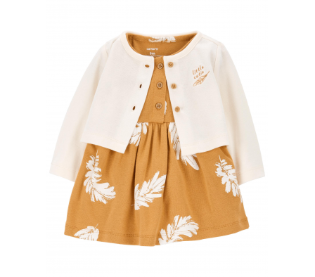Carters Vestido+Saco Plumas 12M