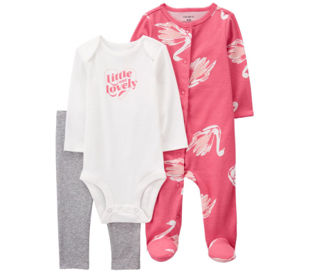 Carters Pijama C/ Pie Calza+Body 3M