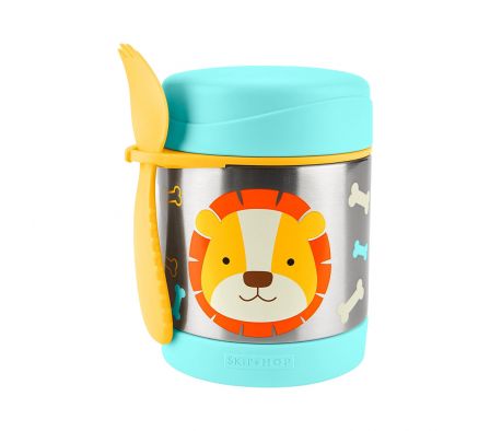 Skip Hop Contenedor Acero Inox c/Cubierto Leon
