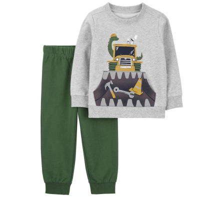 Carters Pantalon+Remera Constructor 12M