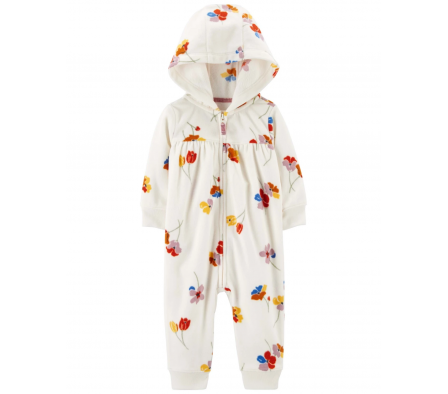 Carters Mameluco Floral Micropolar 6M