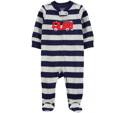 Carters Pijama C/Pie Bombero Micropolar 9M