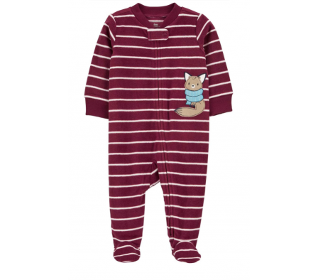 Carters Pijama C/Pie Zorro Micropolar NB