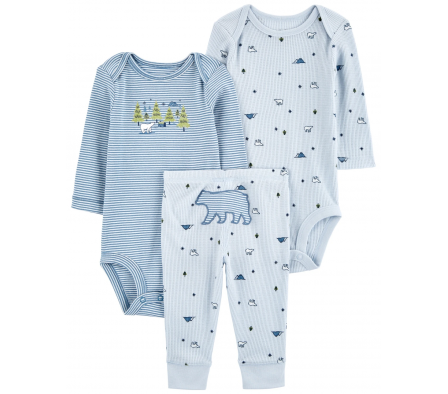 Carters Pantalon+Body Oso 18M