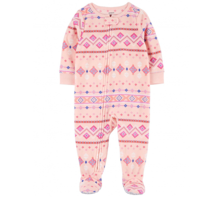 Carters Pijama c/Pie Fair Isle Micropolar Niña 24M