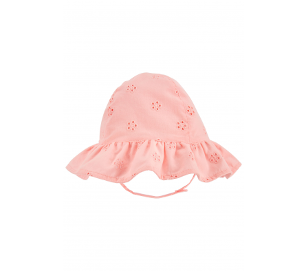 Carters Gorro Rosadito Con  Volados 12/24M