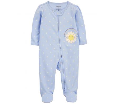 Carters Pijama c/Pie Floral Niña NB