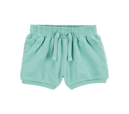 Carters Short Verde Algodón 12M