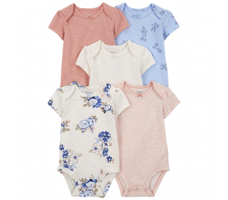 Carters Pack 5 Bodies Surtidos 24M