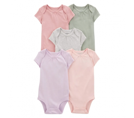 Carters Pack 5 Bodies Liso 3M