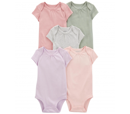 Carters Pack 5 Bodies Liso NB