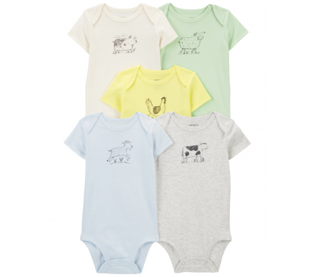 Carters Pack 5 Bodies  Granja 9M