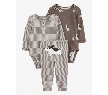 Carters Pant y Bodys Perro Niño 9M