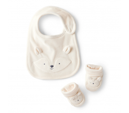 Carters Babero y Escarpines Zorro