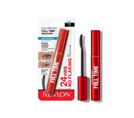 Revlon Mascara Full Time Blackest Black Waterproof