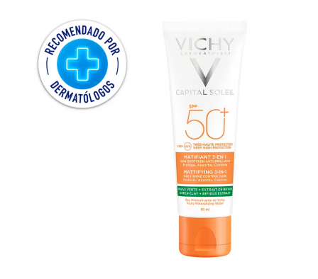 Vichy Protector Solar Soleil Mate 3en1 SPF50+ 50ml