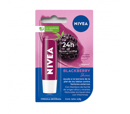 Nivea Protector Labial Blackberry Shine 4,8g