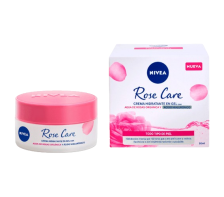 Nivea Face Crema Hidratante En Gel Rose Care 50ml